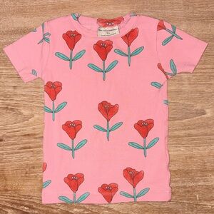 Pink Floral Kids Tee